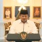 Presiden RI Prabowo Subianto saat menyampaikan instruksi | Foto : Zonamu/SC