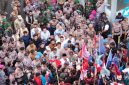 Aksi Mahasiswa di DPRD Kepri Berlangsung Kondusif | Foto : Zonamu/ist