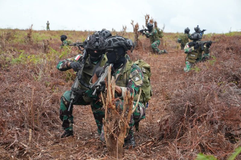 Denipam 1 Marinir Tutup Latihan Super Garuda Shield 2025 di Dabo Singkep | Foto : Zonamu/FB Marinir Angkatan Laut