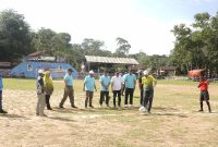 Wakil Bupati Lingga Novrizal saat membuka turnamen sungai buluh cup | Foto : Zonamu/Andi