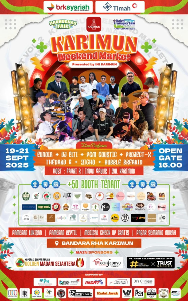 Karimun Weekend Market Kembali Digelar, Diikuti Puluhan UMKM dan Dimeriahkan Artis Lokal | Foto : Zonamu/ist