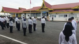 Bandara Dabo Singkep saat melaksanakan Upacara Harhubnas 2025 | Foto : Zonamu/Wandi