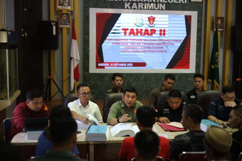 BNN Limpahkan Tersangka Penyelundup Narkotika Jaringan Internasional ke Kejari Karimun | Foto : Zonamu/Bustomi