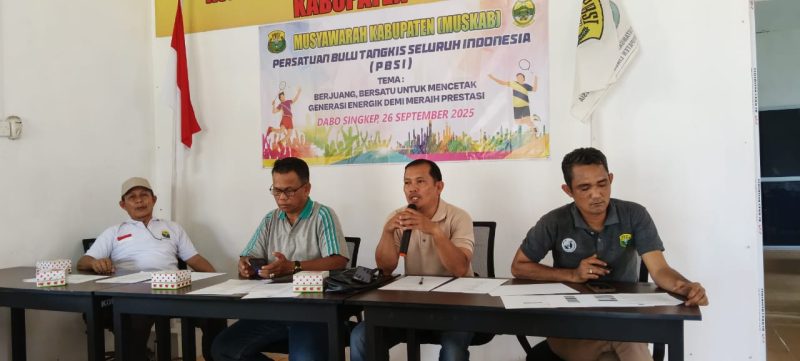 Musyawarah Kabupaten PBSI Lingga Periode 2025-2029 | Foto : Zonamu/Dhoni