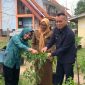 Bupati Lingga  bersama Ketua PKK Kabupaten Lingga dan Plt. Kadisperindagkop Lingga Panen Perdana cabe rawit | Foto : Zonamu/Wandi