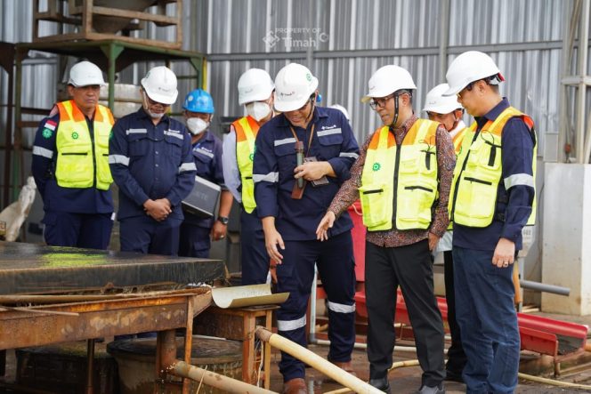 Menteri Pendidikan Tinggi Sains Teknologi,Prof. Brian Yuliarto, Ph.D melaksanakan kunjungan kerja ke PT Timah Tbk | Foto: Zonamu/Humas PT Timah