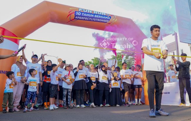 PT Timah Karya Persada Properti  rayakan HUT ke-10 tahun dengan Fun Run | Foto: Zonamu/Humas PT Timah