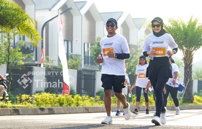 Berbagai kegiatan yang digelar dalam peringatan HUT ke-10 TKPP yakni fun run, promo spesial untuk produk hunian sekaligus menyalurkan bantuan sosial | Foto: Zonamu/Humas PT Timah