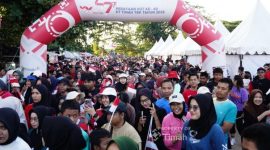 Puluhan ribu masyarakat merasakan kebersamaan dalam momen Pekan Sehat HUT ke-49 PT Timah | Foto: Zonamu/Humas PT Timah