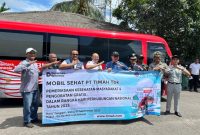 PT Timah and East Belitung Transportation Agency Provide Mobile Health Services at Manggar Terminal | Foto: Zonamu/Humas PT Timah