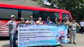 PT Timah and East Belitung Transportation Agency Provide Mobile Health Services at Manggar Terminal | Foto: Zonamu/Humas PT Timah