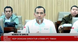 Tangkapan layar video dari ruang sidang saat Komisi VI DPR RI Rapat Dengar Pendapat dengan PT Timah | Foto: Zonamu/DPR RI