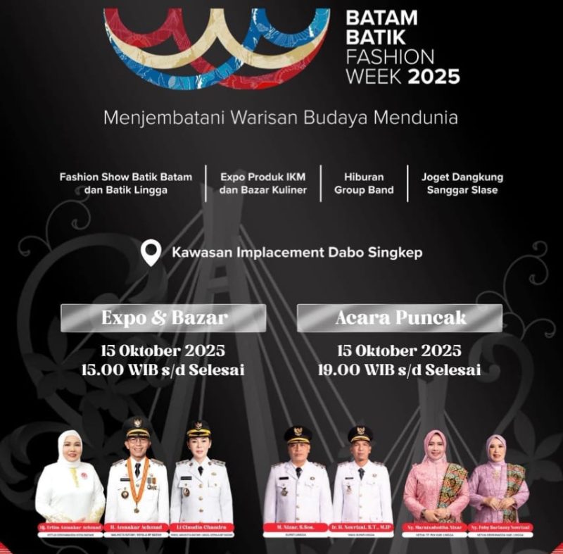 Hadir Dan Ramaikan Batam Batik Fashion Week 2025 Di Dabo Singkep | Foto : Zonamu/Ist