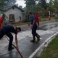Tumpahan minyal solat akibatkan pengendara jatuh hingga patah tulang | Foto : Zonamu/Ikmal