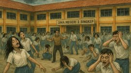 Ilustrasi kesurupan masal di sekolah | Foto : Zonamu/AI