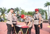 Kapolres Karimun saat pimpin sertijab | Foto : Zonamu/Humas Polres Karimun