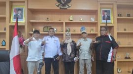 Ketua DPRD Lingga Maya Sari saat melakukan audiensi di Pemprov Kepri terkait pertambangan Rakyat | Foto : Zonamu/Ist