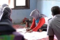 Perkumpulan Kelompok Batik Tulis Simpangkatis di Kabupaten Belitung dan Sanggar Batik De Simpor di Belitung Timur. Binaan PT Timah | Foto: Zonamu/Humas PT Timah