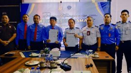 Kejari Lingga dan Bandara Dabo Singkep Teken MoU Bidang Hukum dan Pendampingan | Foto : Zonamu/Wandi