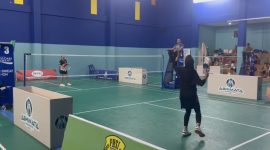 Atlet Bulu Tangkis Lingga Tembus Semifinal Kejurprov PBSI Kepri 2025 | Foto : Zonamu/Dony