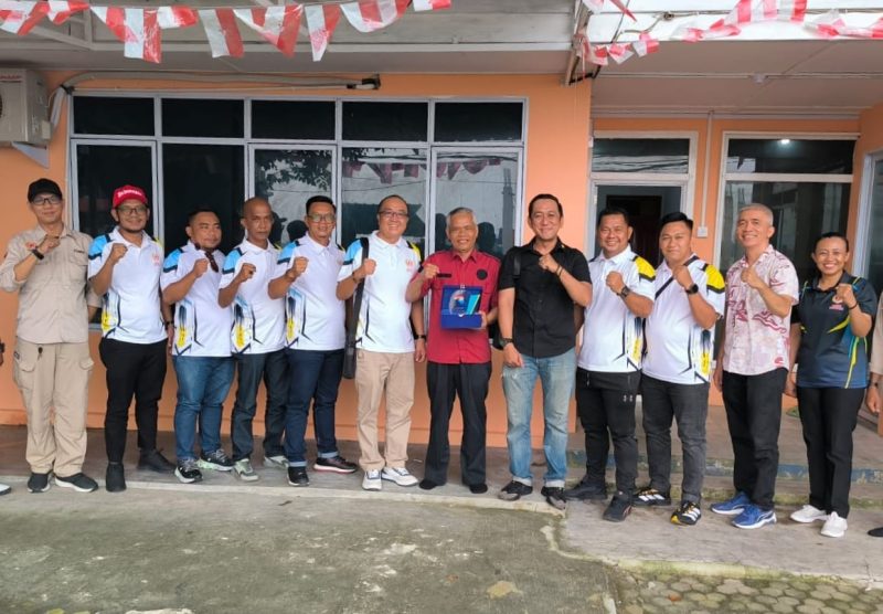 Koni Kabupaten Karimun menyambut baik kedatangan Koni Bintan, untuk membahas persiapan dan anggaran pelaksanaan Porprov Kepri tahun 2026 | Foto: Ami