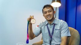 Atlet tenis meja, Waisya Hidayat yang juga karyawan Divisi Human Capital PT Timah terpilih mewakili Provinsi Kepulauan Bangka Belitung di Kejuaraan Nasional pada November mendatang | Foto: Zonamu/Humas PT Timah