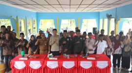 Desa Selat Mendaun bersama Kejaksaan Negeri Karimun gelar penyuluhan hukum, untuk mewujudkan tertib administrasi pertanahan serta menghindari mafia tanah | Foto: Ami