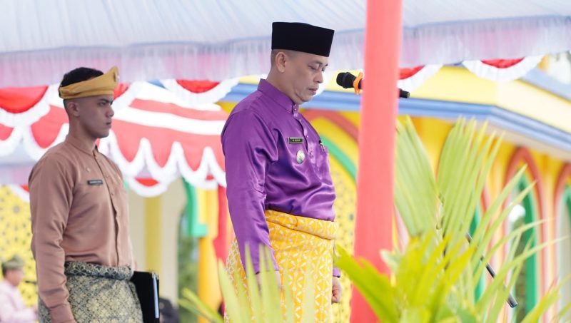 Bupati Lingga Pimpin Upacara Haro Jadi Kabupaten ke-22 tahun 2025 | Foto : Zonamu/Diskominfo Lingga