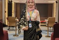 E. Aura Naqiyya Qalesya Raih Terbaik II Lomba Mendongeng Bahasa Melayu Tingkat Kepri | Foto : Zonamu/Aura