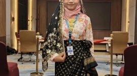 E. Aura Naqiyya Qalesya Raih Terbaik II Lomba Mendongeng Bahasa Melayu Tingkat Kepri | Foto : Zonamu/Aura