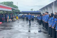 Upacara Hari Kesehatan Nasional ke-61 di Dinas Kesehatan Lingga | Foto : Zonamu/Wandi