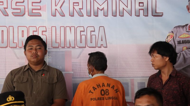 Polisi Bekuk Kakek 70 Tahun Pelaku Pencabulan di Lingga | Foto : Zonamu/Humas Polres Lingga