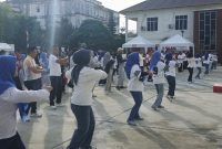 Senam Sehat Dinkes dan Kejari Lingga Perkuat Sinergi | Foto : Zonamu/Wandi