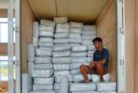 IKM Kelapa Lingga Kembali Ekspor 24 Ton Cocopeat | Foto : Zonamu/Taupik