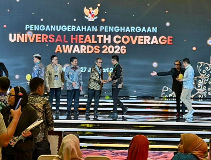 Kabupaten Lingga Raih UHC Award 2026 Kategori Madya | Foto : Zonamu/dr. Bukit