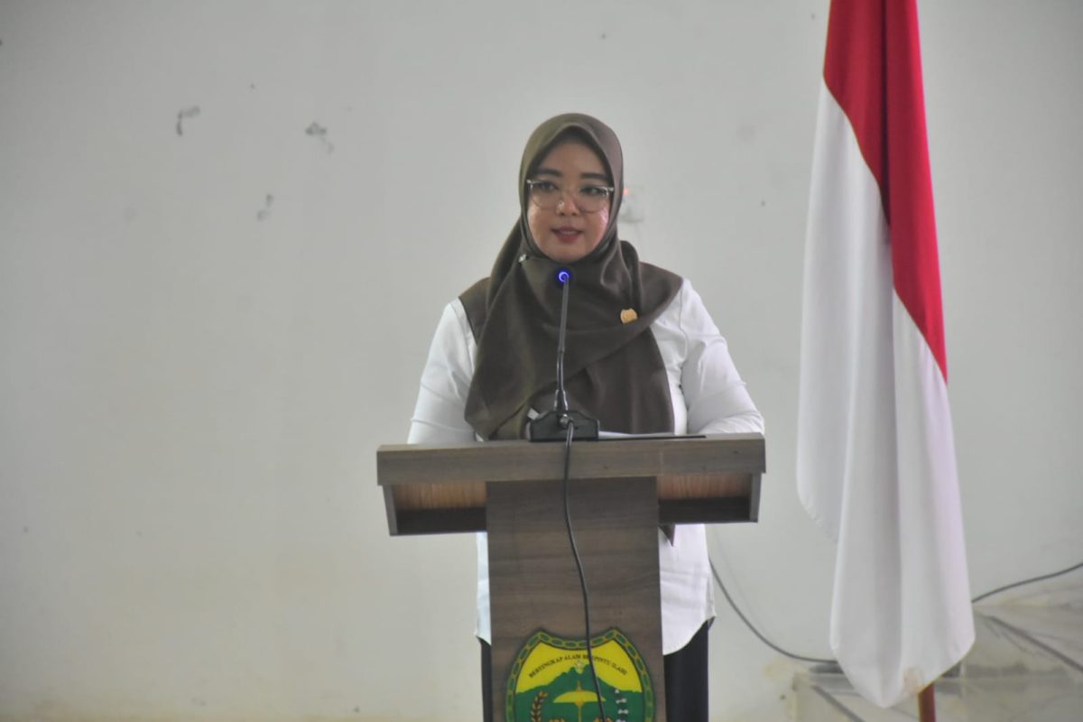 Ketua DPRD Lingga saat memberikan kata sambutan | Foto : Zonamu/HumasSetwanLingga