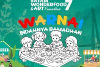 Flyer kompetisi menggambar dan mewarnai bertajuk “Warna Indahnya Ramadan” yang akan digelar Disbudpar Batam | Foto: Zonamu/Disbudpar Batam