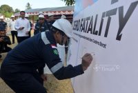 Peringatan Bulan K3 Nasional Tahun 2026 mengusung tema Membangun Ekosistem Pengelolaan K3 yang Profesional, Andal, dan Kolaboratif | Foto: Zonamu/Humas PT Timah