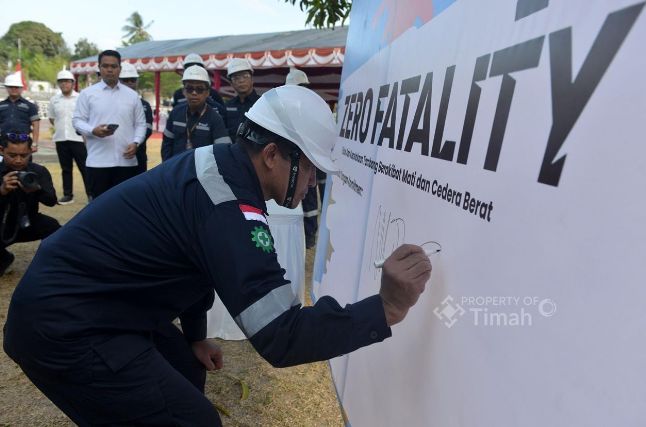 Peringatan Bulan K3 Nasional Tahun 2026 mengusung tema Membangun Ekosistem Pengelolaan K3 yang Profesional, Andal, dan Kolaboratif | Foto: Zonamu/Humas PT Timah