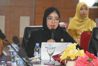Ketua DPRD Lingga Maya Sari saat pimpin rapat | Foto : Zonamu/Humas Sekwan