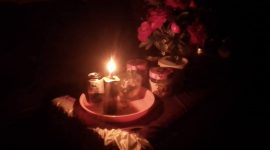 Kondisi padam listrik di Desa Mepar | Foto : Zonamu/Ist
