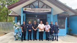 Wakil Direktur Utama PT Timah Tbk, Harry Budi Sidharta meresmikan Rumah Layanan Koperasi dan UMKM Binaan PT Timah di Pulau Kundur, Kabupaten Karimun | Foto: Zonamu/Humas PT Timah