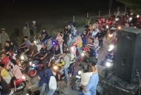 Ribuan Kendaraan Meriahkan Malam Takbiran di Dabo Singkep | Foto : Zonamu/Wandi