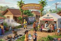 Ilustrasi wilayah terdampak DBD | Foto : Zonamu/AI