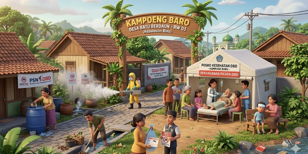 Ilustrasi wilayah terdampak DBD | Foto : Zonamu/AI