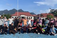 Diskominfo Lingga usai mengikuti senam sehat bersama | Foto : Zonamu/Rudi