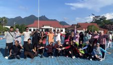 Diskominfo Lingga usai mengikuti senam sehat bersama | Foto : Zonamu/Rudi