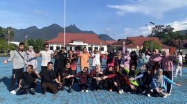 Diskominfo Lingga usai mengikuti senam sehat bersama | Foto : Zonamu/Rudi