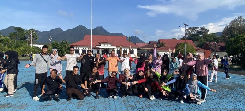 Diskominfo Lingga usai mengikuti senam sehat bersama | Foto : Zonamu/Rudi