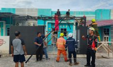 Solidaritas Warga Gladiola 1 Karimun, Gotong Royong Bongkar Puing Kanopi Pasca Puting Beliung